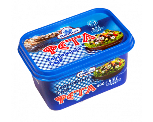 картинка Творожный сыр "Фета сливочная" 35%, 400 гр. (Плавыч)